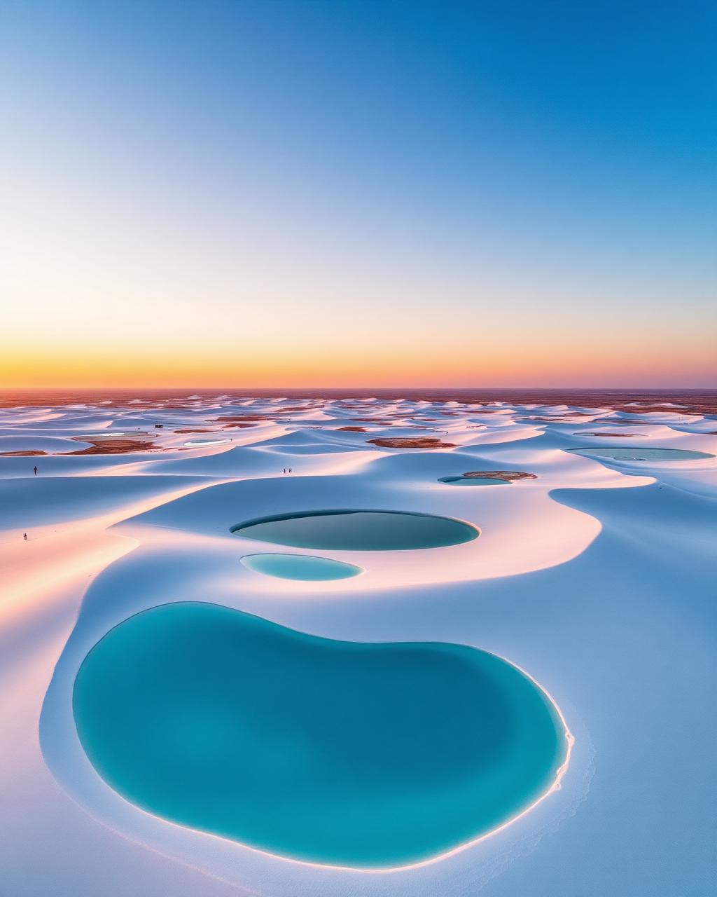 Lençóis Maranhenses — Lençóis: Deserto de Lagoas Azuis